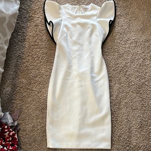 White short sleeved Calvin Klein dress size 2
